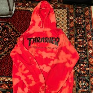 Bleached Thrasher Skateboarding Hoodie